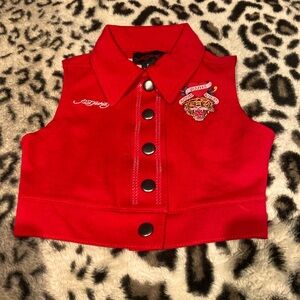 NWT Ed Hardy Children’s size 24M “LOVE RUNS WILD” Tiger & Heart LOGO very rare